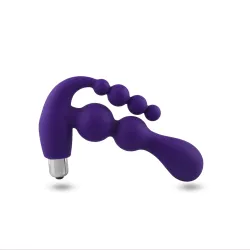 Fallo anale vibrante in silicone viola Fallo anale vibrante in silicone viola