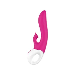 Vibratore Rabbit e succhia clitoride 22,5 cm Vibratore Rabbit e succhia clitoride 22,5 cm