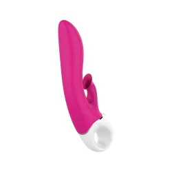 Vibratore Rabbit e succhia clitoride 22,5 cm Vibratore Rabbit e succhia clitoride 22,5 cm