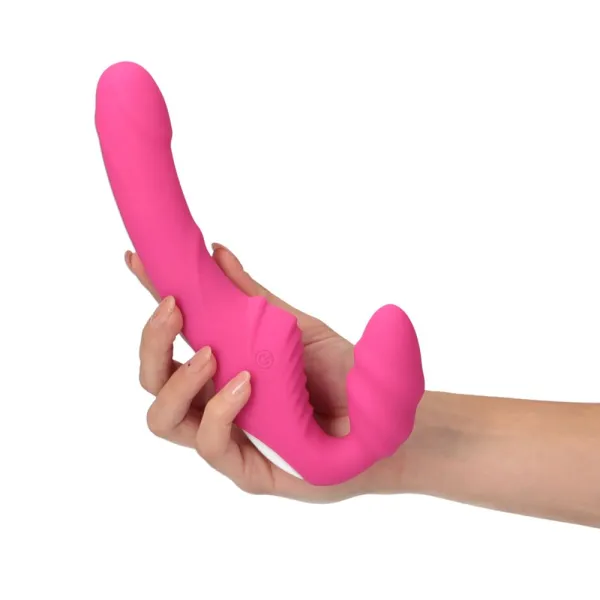 Vibratore Strapon Love Gun fucsia 21,8 cm