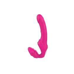 Vibratore Strapon Love Gun fucsia 21,8 cm Vibratore Strapon Love Gun fucsia 21,8 cm