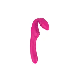 Vibratore Strapon Love Gun fucsia 21,8 cm Vibratore Strapon Love Gun fucsia 21,8 cm