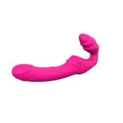 Vibratore Strapon Love Gun fucsia 21,8 cm Vibratore Strapon Love Gun fucsia 21,8 cm