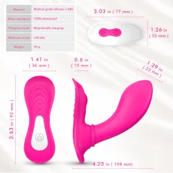 Vibratore vaginale Erotic Dream fucsia Vibratore vaginale Erotic Dream fucsia