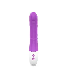 Vibratore doppia stimolazione viola 23,5 cm Vibratore doppia stimolazione viola 23,5 cm