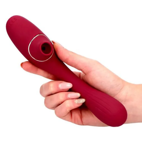 Succhia clitoride e vibratore Red Shape