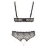 Completo sexy aperto 2 pz pizzo nero Completo sexy aperto 2 pz pizzo nero