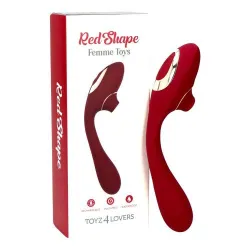 Succhia clitoride e vibratore Red Shape Succhia clitoride e vibratore Red Shape