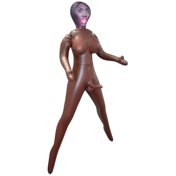 Bambola gonfiabile transessuale pelle scura