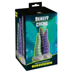 Dildo Monster Tre tentacoli 22 cm Dildo Monster Tre tentacoli 22 cm