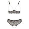 Completo sexy aperto 2 pz pizzo nero Completo sexy aperto 2 pz pizzo nero