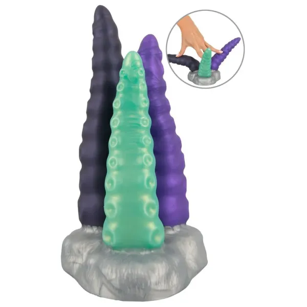 Dildo Monster Tre tentacoli 22 cm