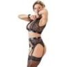 Set intimo sexy bdsm in pizzo con manette Set intimo sexy bdsm in pizzo con manette
