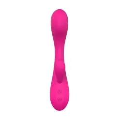 Vibratore rabbit con stimola clitoride fucsia Vibratore rabbit con stimola clitoride fucsia