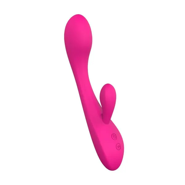Vibratore rabbit con stimola clitoride fucsia