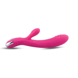 Vibratore rabbit stimolatore clitoride fucsia Vibratore rabbit stimolatore clitoride fucsia