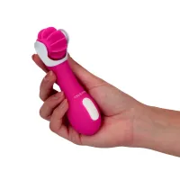 Vibratore stimola clitoride + lingue 13,6 cm