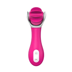 Vibratore stimola clitoride + lingue 13,6 cm Vibratore stimola clitoride + lingue 13,6 cm
