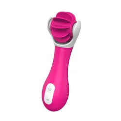 Vibratore stimola clitoride + lingue 13,6 cm Vibratore stimola clitoride + lingue 13,6 cm