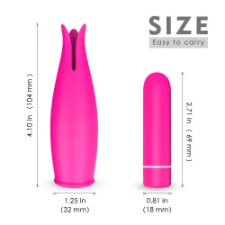 Vibratore clitoride Cherry Blossom 10,7 cm Vibratore clitoride Cherry Blossom 10,7 cm