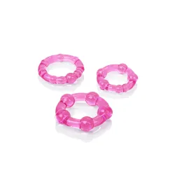 Kit anelli fallici 3 pz fucsia Kit anelli fallici 3 pz fucsia