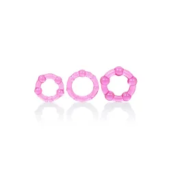Kit anelli fallici 3 pz fucsia Kit anelli fallici 3 pz fucsia