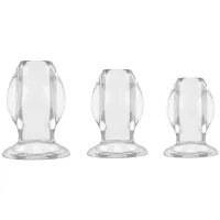 Dilatatori anali 3 pz trasparenti Crystal