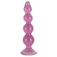 Plug Anale rosa perline graduate