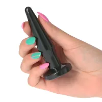 Plug anale principianti slim nero 10 cm