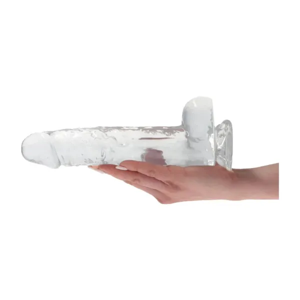 Dildo realistico XL trasparente 25 cm