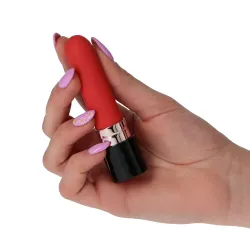 Mini Vibratore rossetto rosso Vanity 11 cm Mini Vibratore rossetto rosso Vanity 11 cm