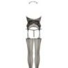 Tuta bodystocking a rete fine nera Tuta bodystocking a rete fine nera