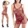 Mini abito sexy a rete rosso donna Mini abito sexy a rete rosso donna