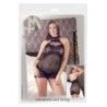 Abito mini sexy a rete nero Abito mini sexy a rete nero