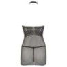 Abito mini sexy a rete nero Abito mini sexy a rete nero