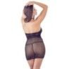 Abito mini sexy a rete nero Abito mini sexy a rete nero