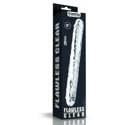 Dildo doppio flessibile trasparente 30 cm Dildo doppio flessibile trasparente 30 cm