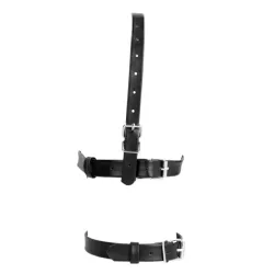 Museruola BDSM regolabile con ball gag Museruola BDSM regolabile con ball gag
