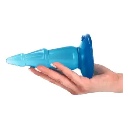 Plug anale Abete jelly blu 15,5 cm Plug anale Abete jelly blu 15,5 cm