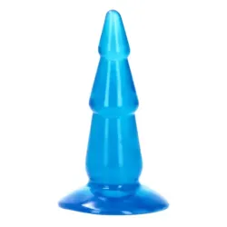 Plug anale Abete jelly blu 15,5 cm Plug anale Abete jelly blu 15,5 cm