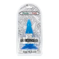 Plug anale Abete jelly blu 15,5 cm Plug anale Abete jelly blu 15,5 cm