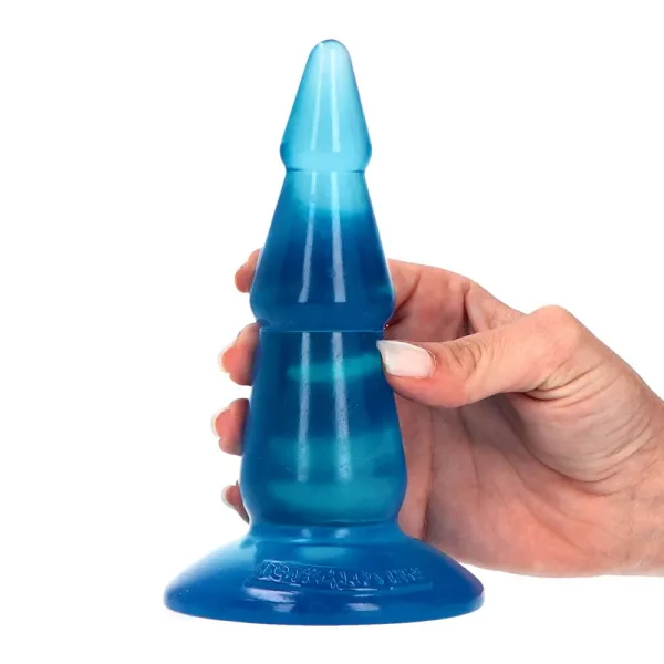 Plug anale Abete jelly blu 15,5 cm