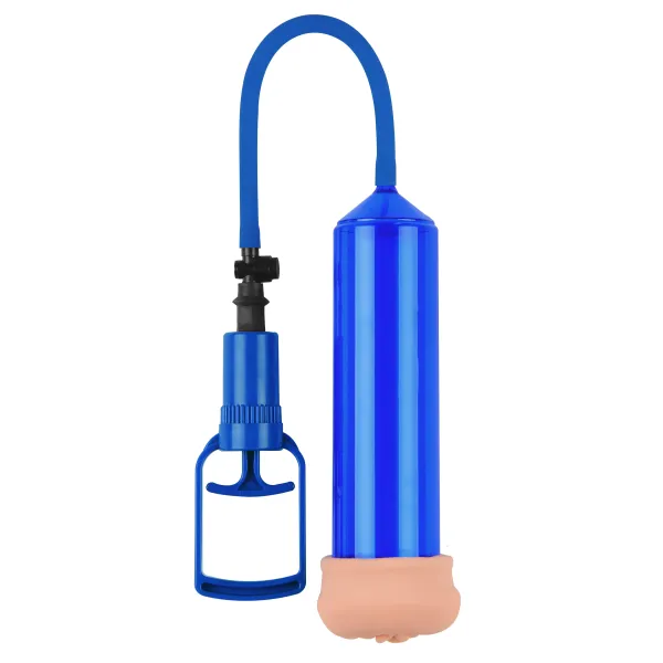 Pompa pene manuale Touch Sense blu