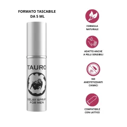 Spray Ritardante uomo Extra forte Tauro 5 ml Spray Ritardante uomo Extra forte Tauro 5 ml