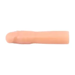 Guaina pene indossabile pelle chiara 17 cm Guaina pene indossabile pelle chiara 17 cm