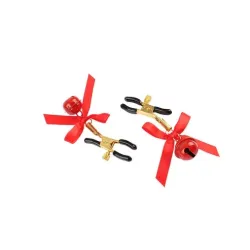 Set 2 coppie pinze e strizza capezzoli rosso Set 2 coppie pinze e strizza capezzoli rosso