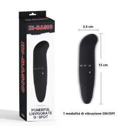 Vibratore mini punto G nero 12 cm Vibratore mini punto G nero 12 cm
