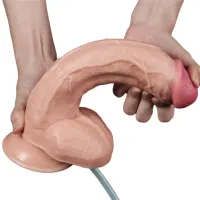 Dildo XXL realistico eiaculante 25,4 cm