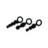 Set 3 plug anali silicone nero Set 3 plug anali silicone nero