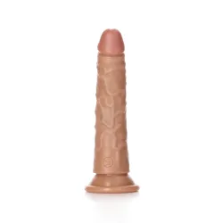 Dildo realistico slim ventosa 17,5 cm mulatto Dildo realistico slim ventosa 17,5 cm mulatto